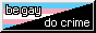 BE GAY DO CRIME on trans/black flag